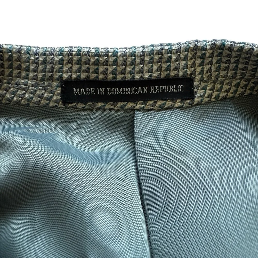 VINTAGE! PIERRE BALMAIN Paris Men's Beige Herringbone Blazer Jacket 43 Wool Silk